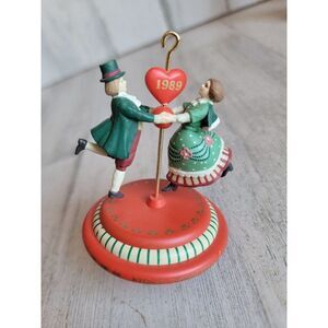 Carlton card 1989 first Christmas together ornament Xmas couple love